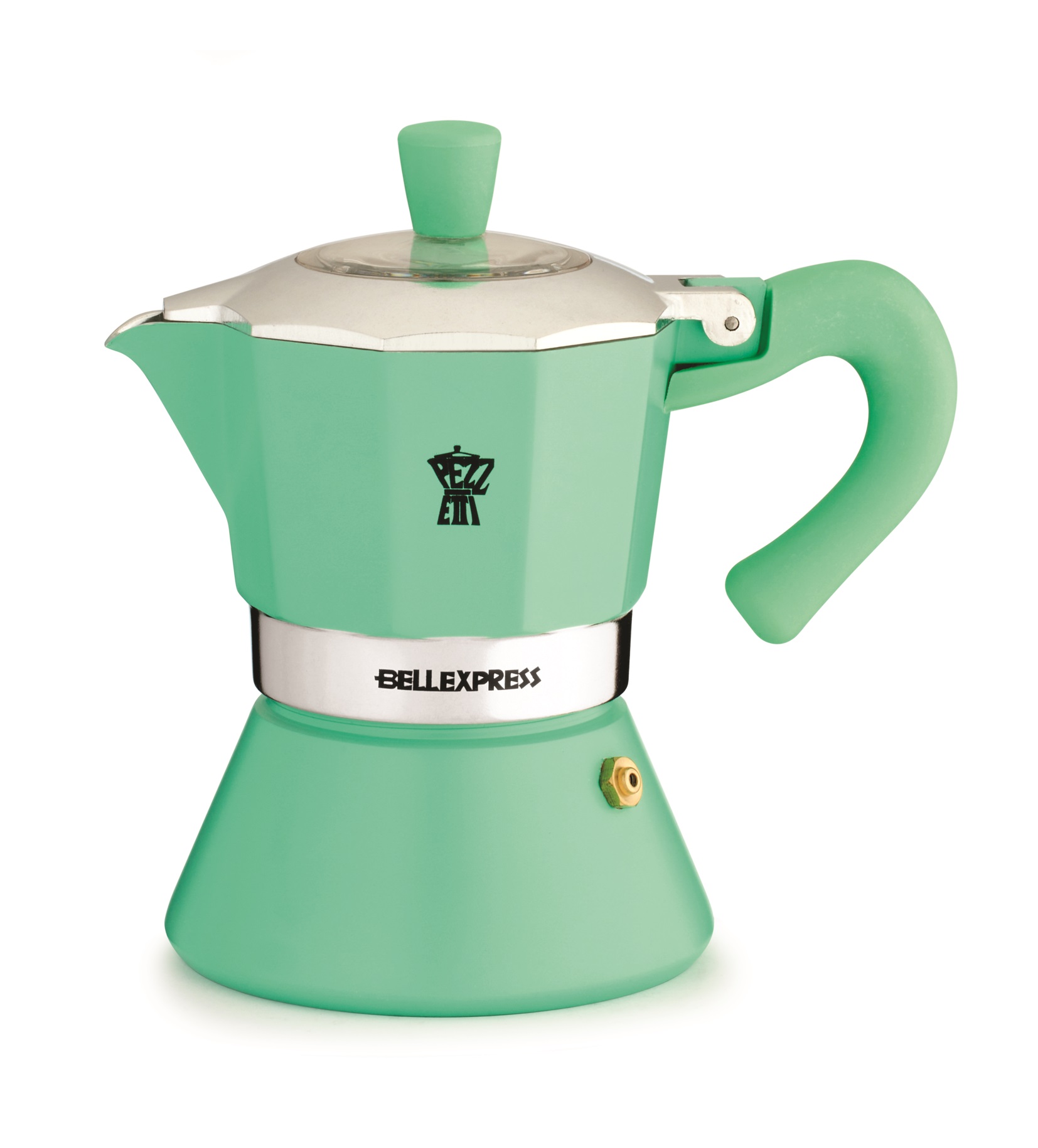 Ghidini 1356Vturkiz Bellexpress kotyogós kávéfőző, 3 személyes, türkizkék, 1356Vturkiz
