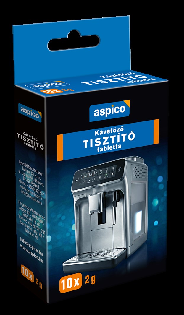 Aspico Dtab kávéfőző tisztító tabletta, 10x2g, Dtab